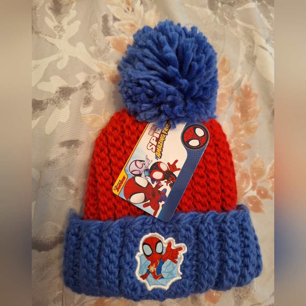 Toddler Spider-Man Knit Beanie NWT